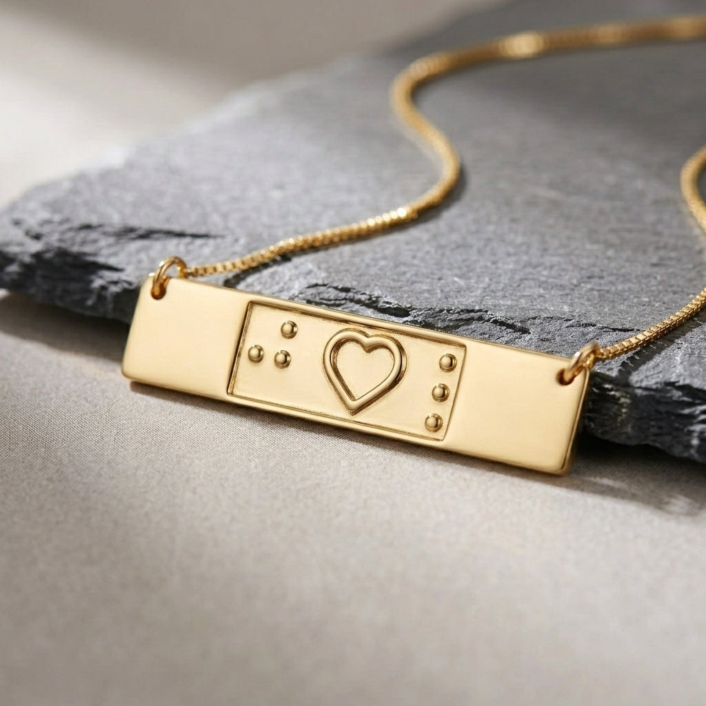Halo Braille Necklace