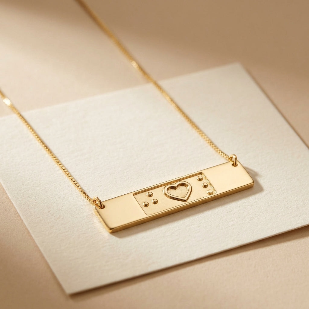 Halo Braille Necklace