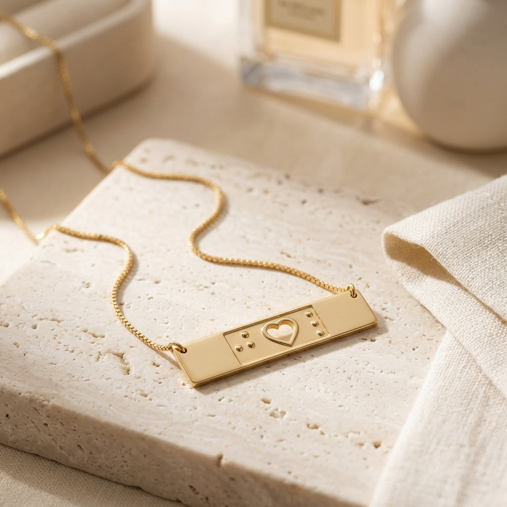 Halo Braille Necklace